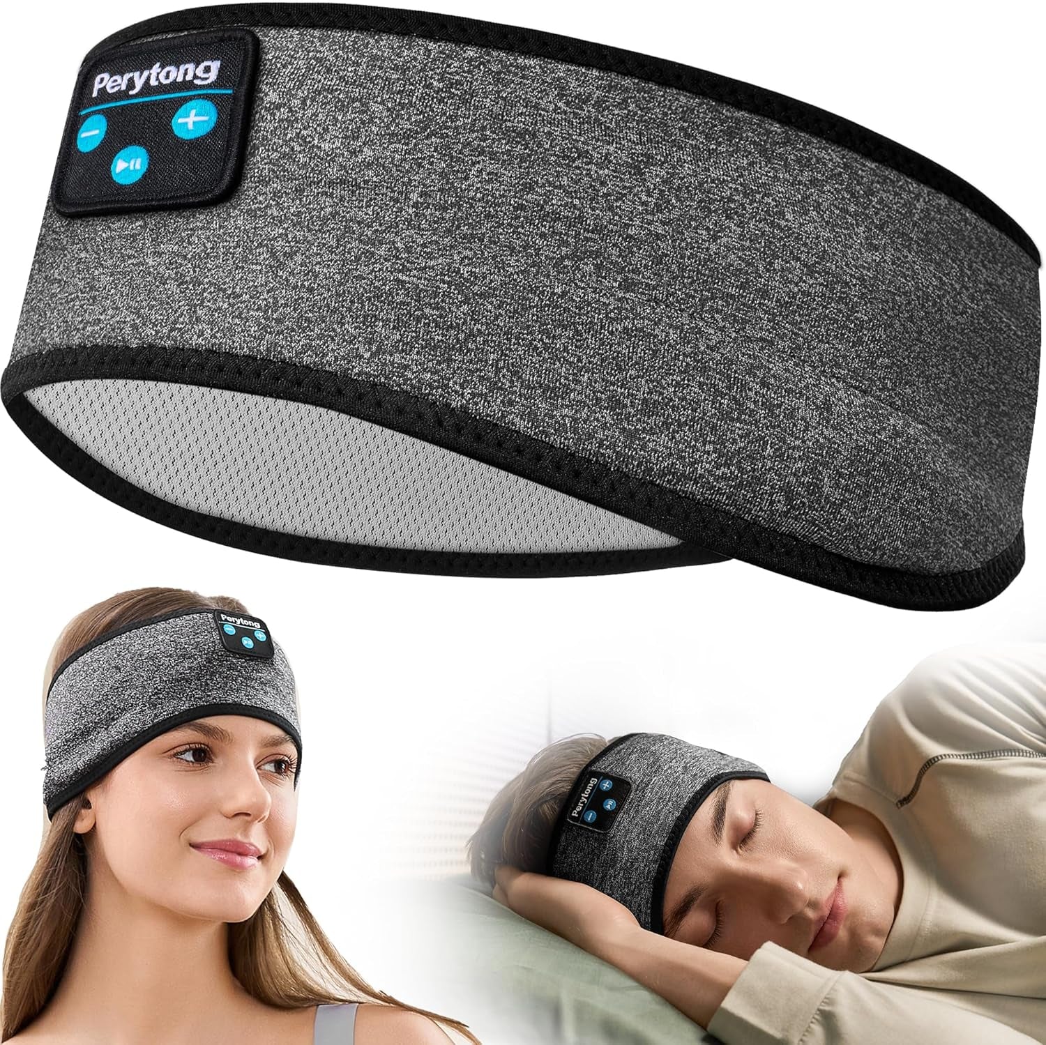 Sleep Headphones Bluetooth, Sleeping Headphones Headband - Soft Elastic Comfortable Wireless Headband, Gifts for Men Women Teenager