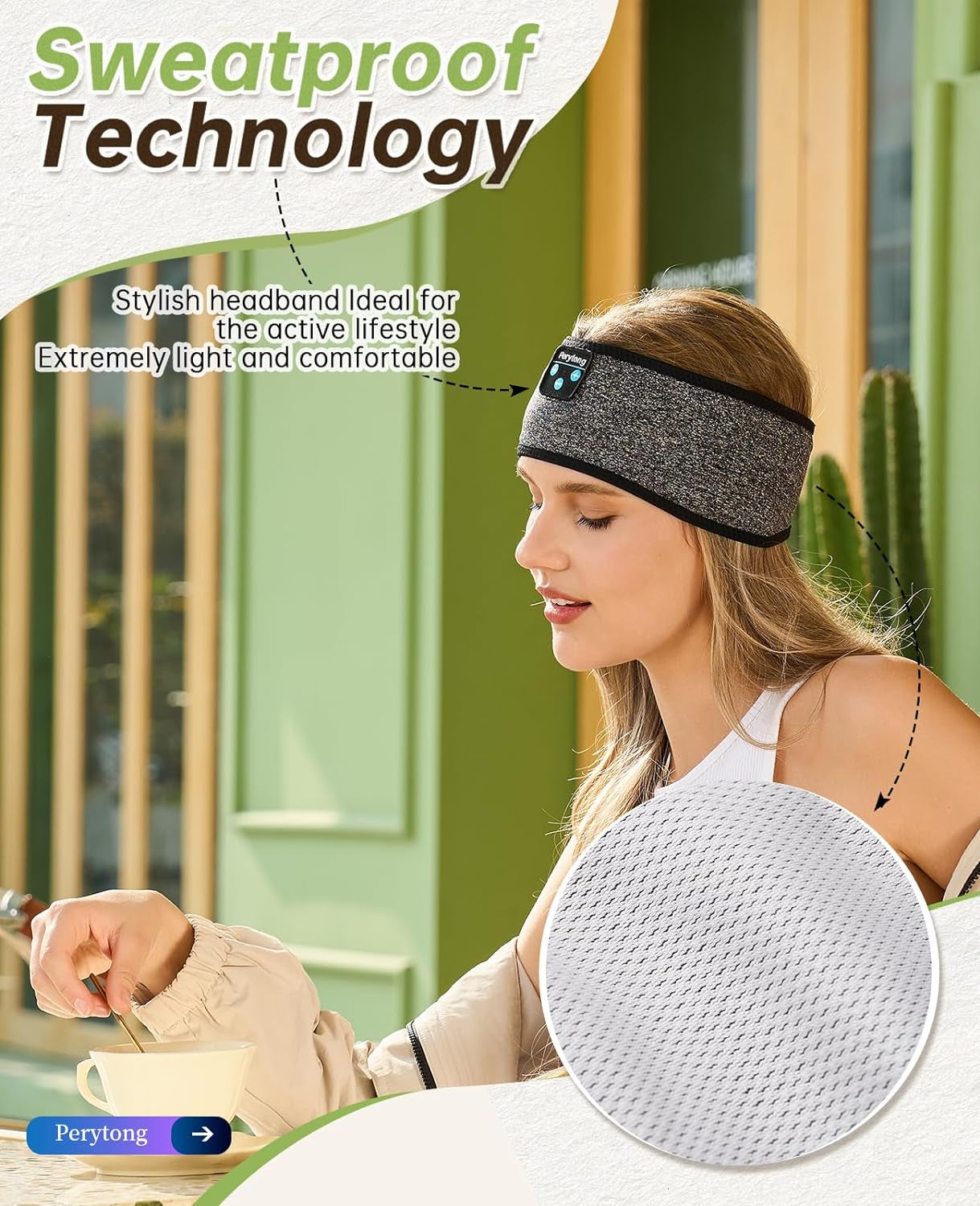 Sleep Headphones Bluetooth, Sleeping Headphones Headband - Soft Elastic Comfortable Wireless Headband, Gifts for Men Women Teenager